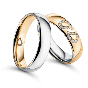 Wedding ring, Bicolour – Lacrima